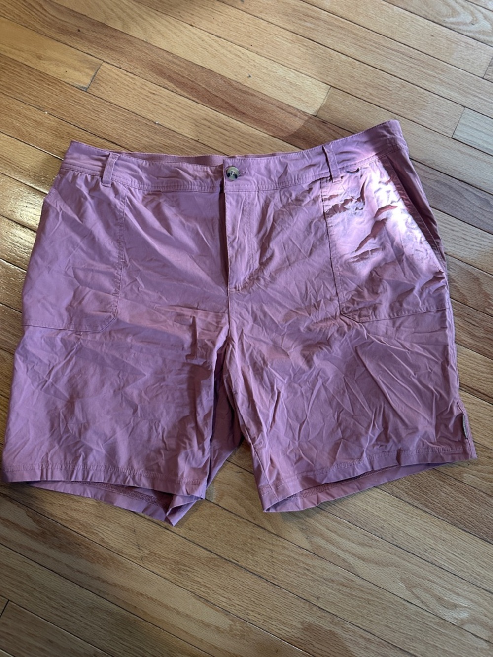 ZeroXposur Men's Dusty Pink Flat-Front Shorts